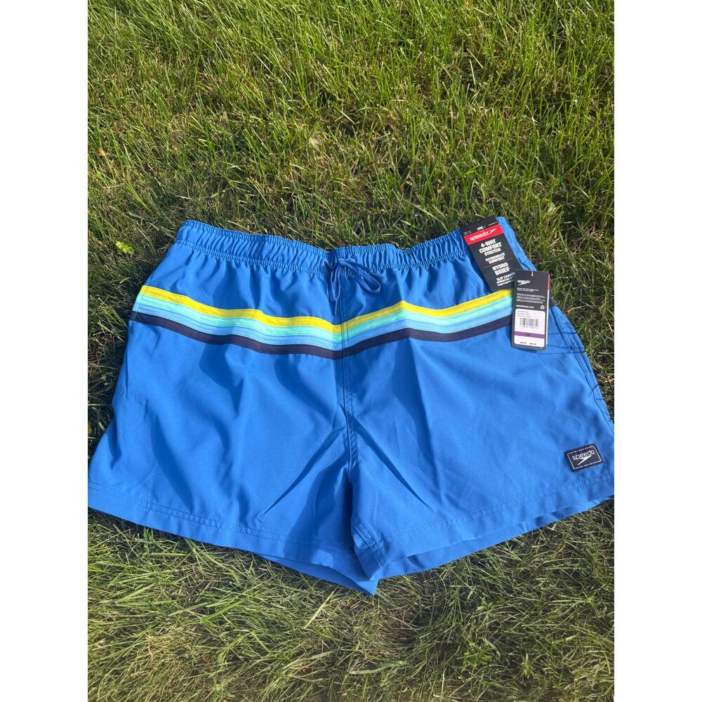 NEW Speedo Men’s Sz XXL Hydro Brief 4-way comfort stretch Artic Glass color